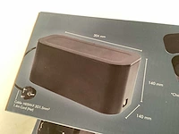 Kabel organizer box, zwart (3x) - afbeelding 4 van  4