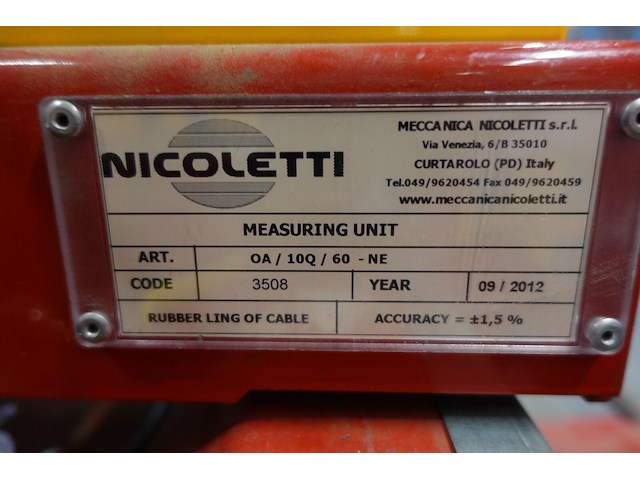 Kabel wikkelmachine nicoletti - afbeelding 13 van  15