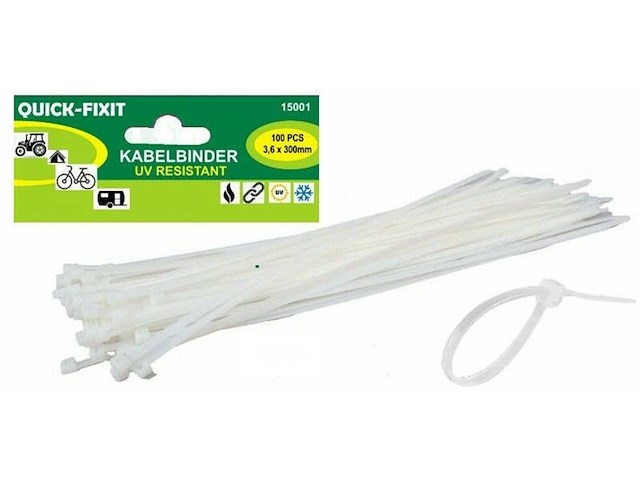 Kabelbinders wit - afbeelding 1 van  1