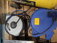 Kabelhaspel blauw + luchtslanghaspel - afbeelding 1 van  3
