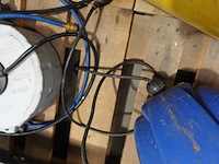 Kabelhaspel blauw + luchtslanghaspel - afbeelding 3 van  3
