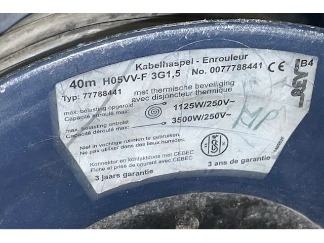 Kabelhaspel - afbeelding 3 van  3