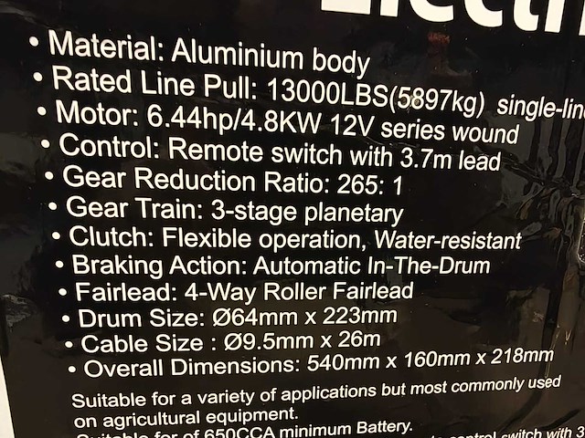 Kabellier vdt winch - afbeelding 3 van  7