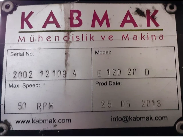 Kabmak 120mm 20d pvc/xlpe extruder kabmak 120mm... - afbeelding 4 van  4