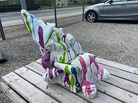 Kabouter in stoel h50cm white trash - afbeelding 2 van  2