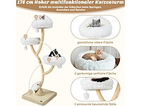 Kabpaal, 178 cm krabpaal met sisalkrabzuilen - afbeelding 4 van  8