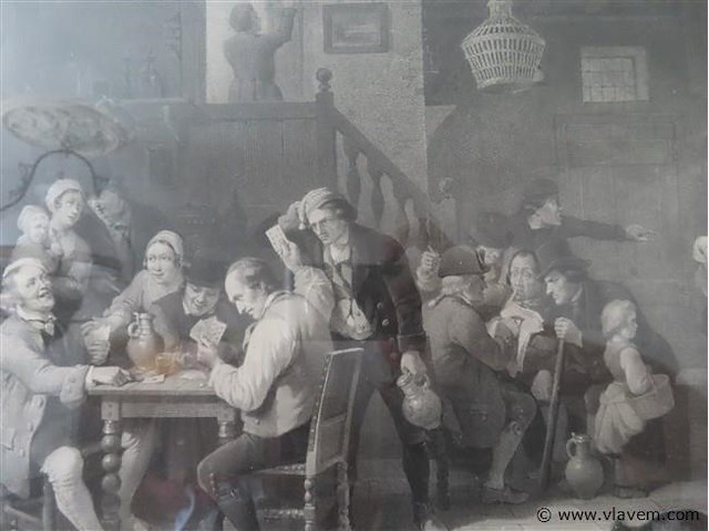 Kader antieke prent - afbeelding 3 van  3