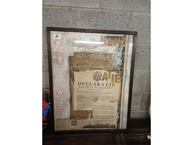 Kader "declaratie" - afbeelding 1 van  1