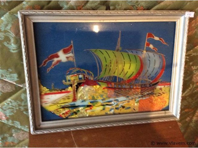 Kader ( geschilderd glas?) - afbeelding 1 van  3