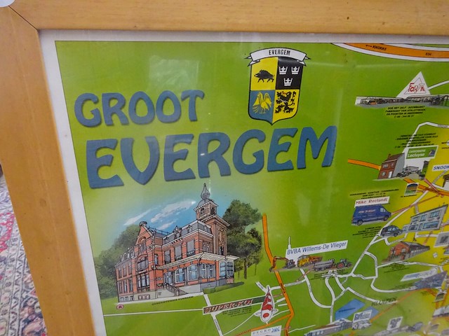 Kader groot evergem 134cmx97cm - afbeelding 3 van  3