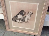 Kader honden getekend - afbeelding 1 van  2