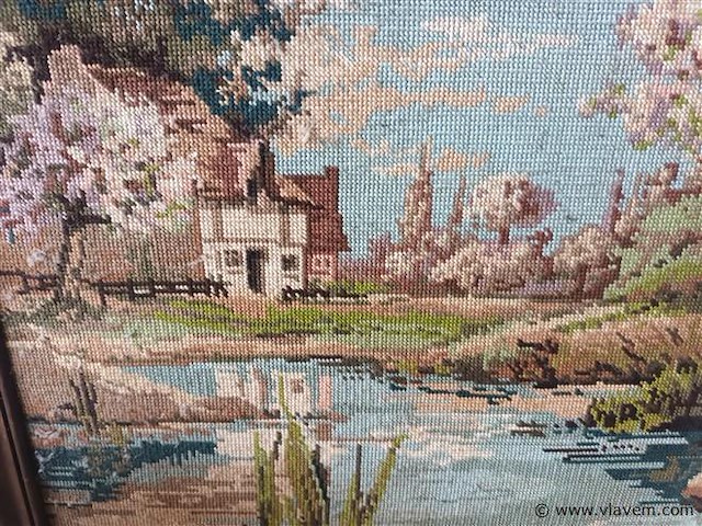 Kader met borduurwerk - afbeelding 2 van  3