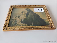 Kader met devotie prent - afbeelding 2 van  2