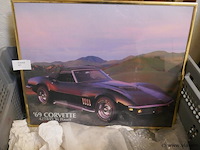 Kader met foto van corvette - afbeelding 1 van  1