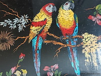 Kader met papegaaien - afbeelding 2 van  3