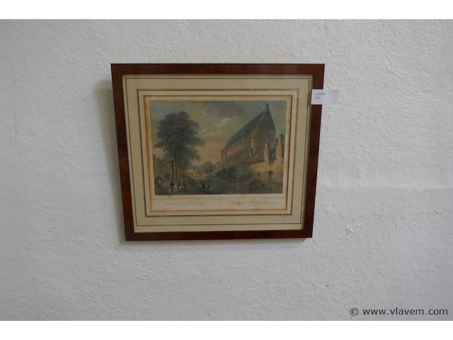 Kader met tekening gent - afbeelding 1 van  2