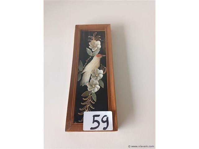 Kader met vogel - afbeelding 1 van  3