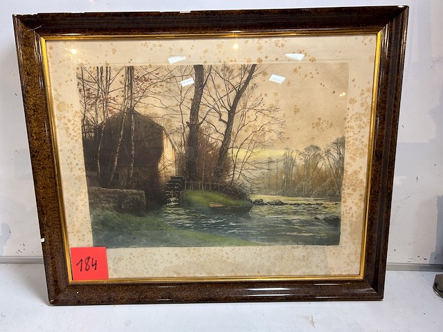Kader watermolen - afbeelding 1 van  1
