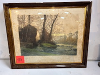 Kader watermolen - afbeelding 1 van  1