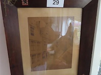Kader werk achter glas brugge - afbeelding 1 van  3