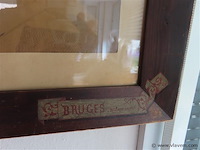 Kader werk achter glas brugge - afbeelding 2 van  3