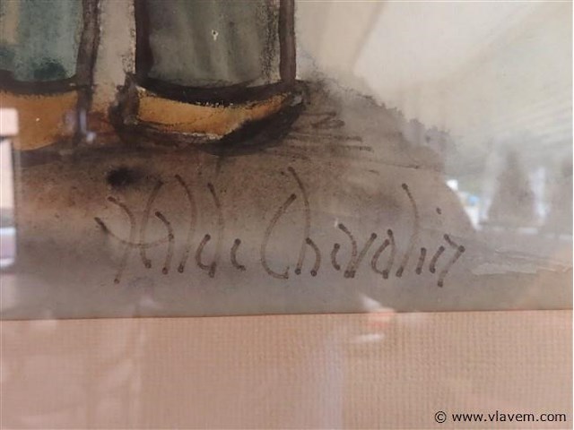 Kader werk achter glas - afbeelding 3 van  3