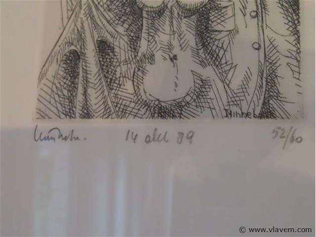Kader werk achter glas - afbeelding 3 van  3
