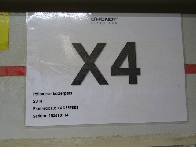 Kaderpers italpresse - afbeelding 3 van  7