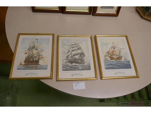 Kaders met boten - afbeelding 1 van  1