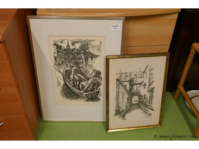 Kaders met tekening - afbeelding 2 van  3