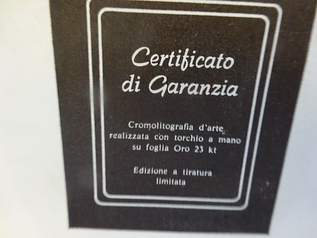 Kadertje virgo met 24k goud - afbeelding 2 van  2