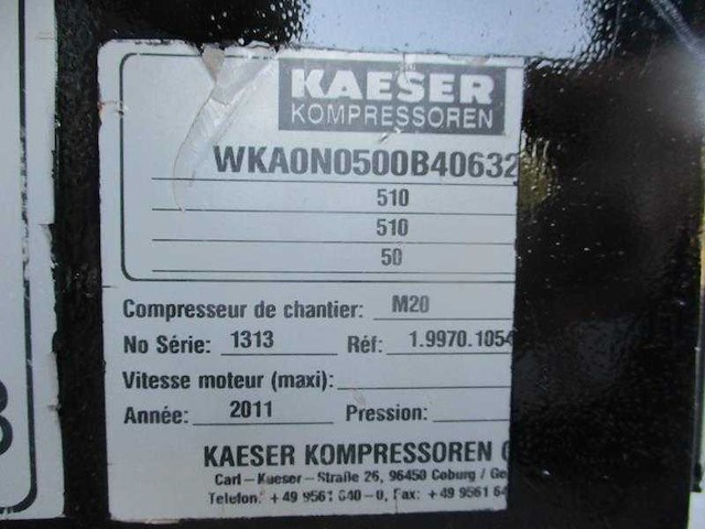 Kaeser - m 20 - mobiele compressor - 2011 - afbeelding 2 van  4