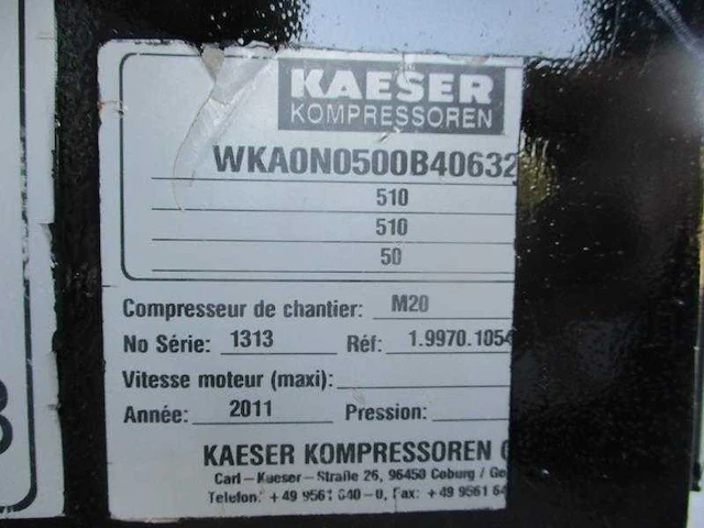 Kaeser - m 20 - mobiele compressor - 2011 - afbeelding 4 van  12