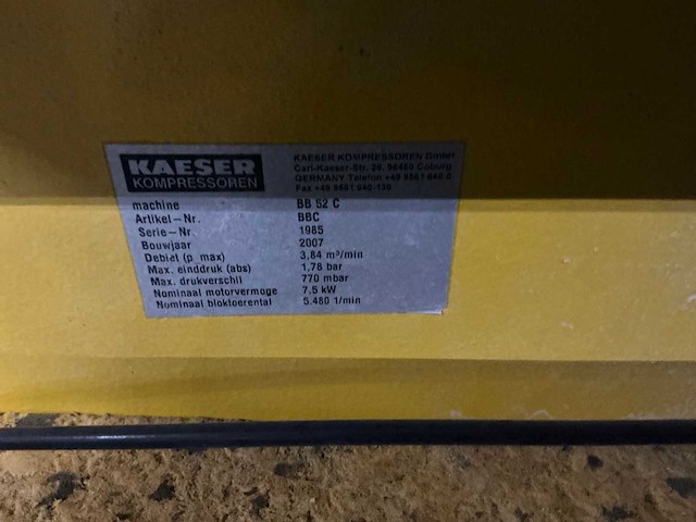 Kaeser bb 52c blower - afbeelding 8 van  9