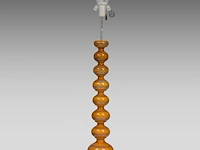 Kaiser leuchten, glazed ceramic bubble floor lamp, 1960's, total h 176 cm - afbeelding 2 van  7