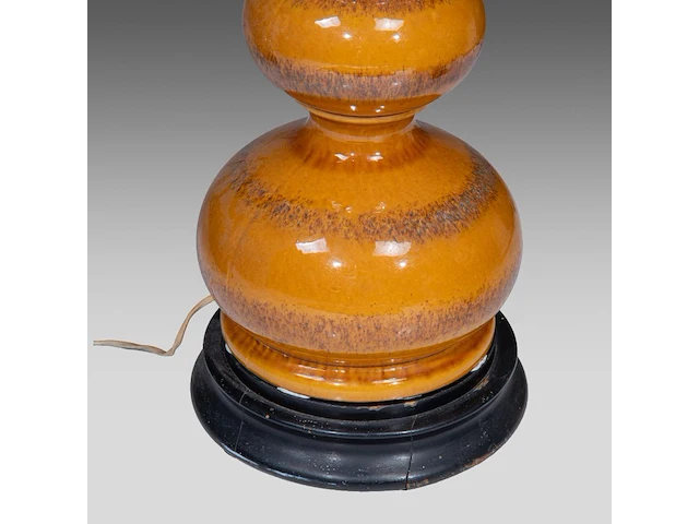 Kaiser leuchten, glazed ceramic bubble floor lamp, 1960's, total h 176 cm - afbeelding 6 van  7