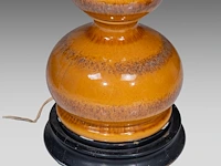 Kaiser leuchten, glazed ceramic bubble floor lamp, 1960's, total h 176 cm - afbeelding 6 van  7