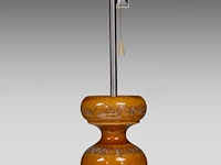 Kaiser leuchten, glazed ceramic bubble floor lamp, 1960's, total h 176 cm - afbeelding 7 van  7