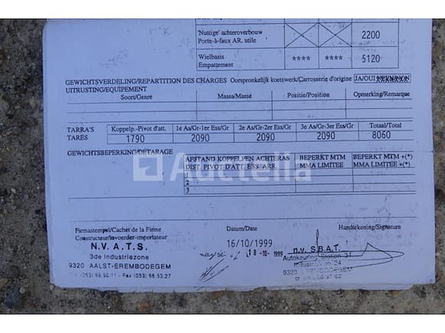 Kaiser sbtte3e zware overdekte semitrailer (vin: vhrs3803cx2c04622) - afbeelding 3 van  43