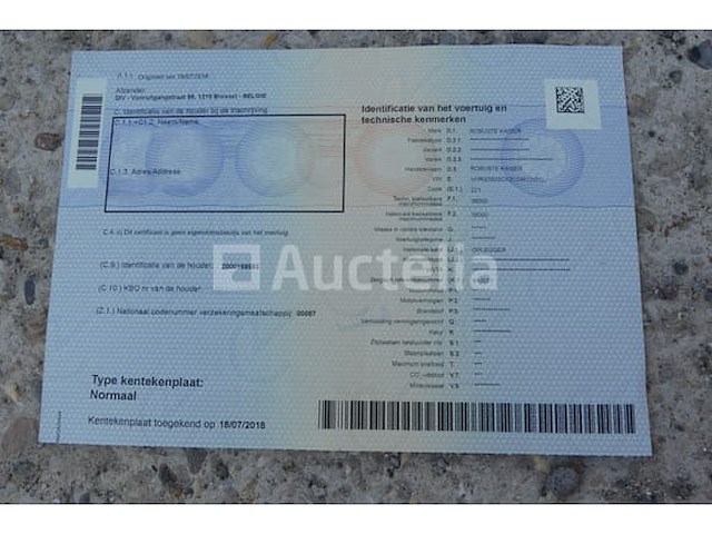Kaiser sbtte3e zware overdekte semitrailer (vin: vhrs3803cx2c04622) - afbeelding 41 van  43
