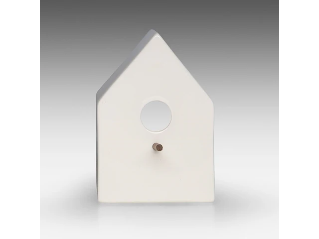 Kaisin charles (1972), a porcelain birdhouse, 2007, edition by boch keramis, la louvière, 21 x 14 x 14 cm. (8.26 x 5.50 x 5.50 in.) - afbeelding 2 van  7
