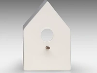Kaisin charles (1972), a porcelain birdhouse, 2007, edition by boch keramis, la louvière, 21 x 14 x 14 cm. (8.26 x 5.50 x 5.50 in.) - afbeelding 2 van  7