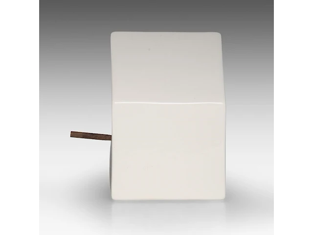 Kaisin charles (1972), a porcelain birdhouse, 2007, edition by boch keramis, la louvière, 21 x 14 x 14 cm. (8.26 x 5.50 x 5.50 in.) - afbeelding 3 van  7