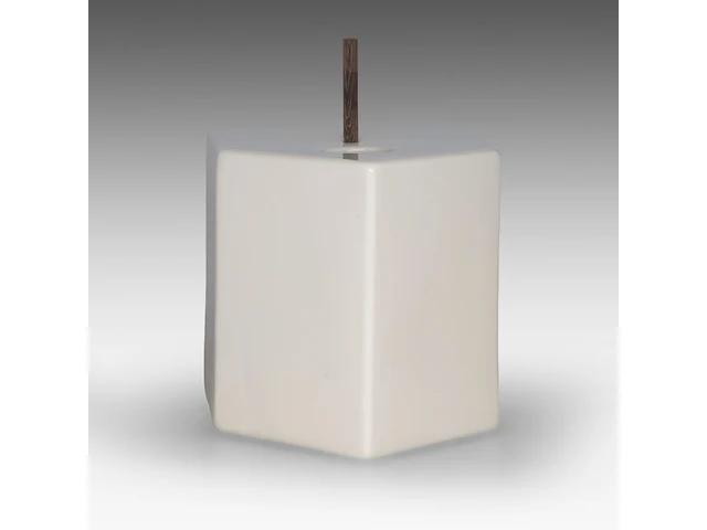 Kaisin charles (1972), a porcelain birdhouse, 2007, edition by boch keramis, la louvière, 21 x 14 x 14 cm. (8.26 x 5.50 x 5.50 in.) - afbeelding 7 van  7