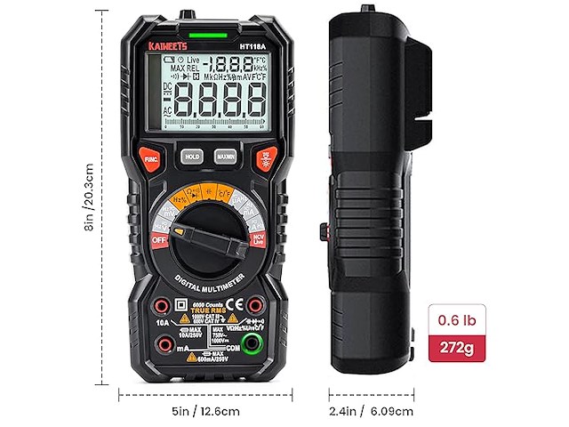 Kaiweets digitale multimeter - afbeelding 3 van  4
