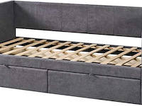 Kajuitbed parma - 90x200cm - met 2 lades - grijs - afbeelding 3 van  7