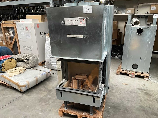 Kalfire heat pure 65-3z houthaard - afbeelding 1 van  7