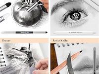 Kalour pdas houtskool tekenset, 22-delig - afbeelding 4 van  5