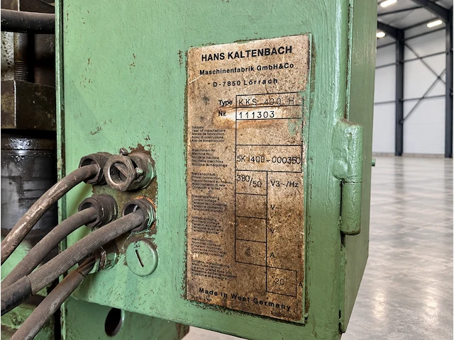 Kaltenbach kks 400 koude cirkelzaagmachine - afbeelding 13 van  13