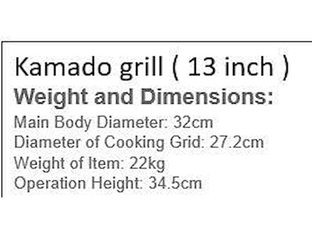 Kamado grill 13inch - afbeelding 2 van  2